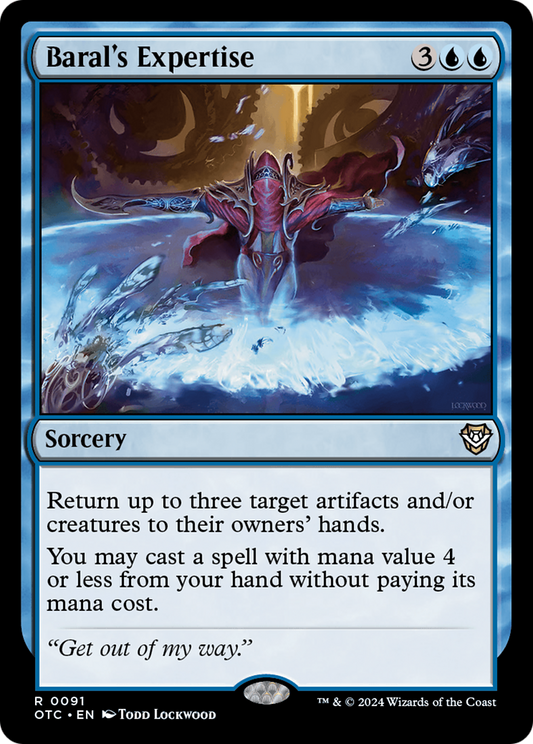 Baral's Expertise (OTC-091) - Outlaws of Thunder Junction Commander - Premium MTG Single from Wizards of the Coast - Just $0.25! Shop now at Game Crave Tournament Store