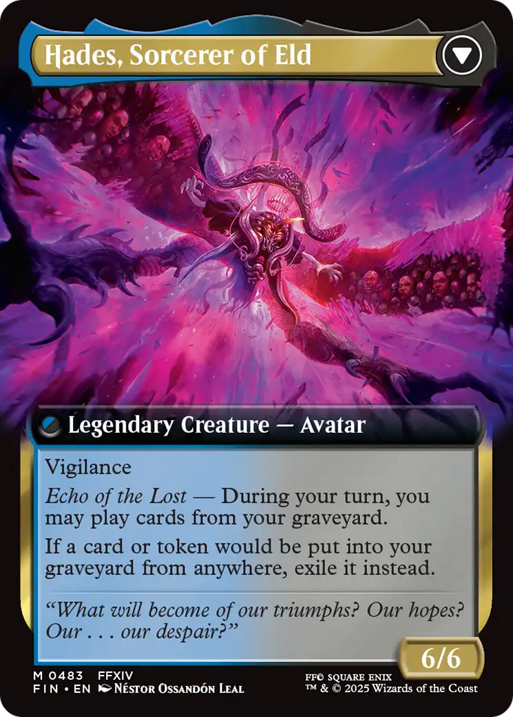 Emet-Selch, Unsundered // Hades, Sorcerer of Eld (FIN-483) - FINAL FANTASY: (Extended Art) - Premium MTG Single from Wizards of the Coast - Just $5.13! Shop now at Game Crave Tournament Store