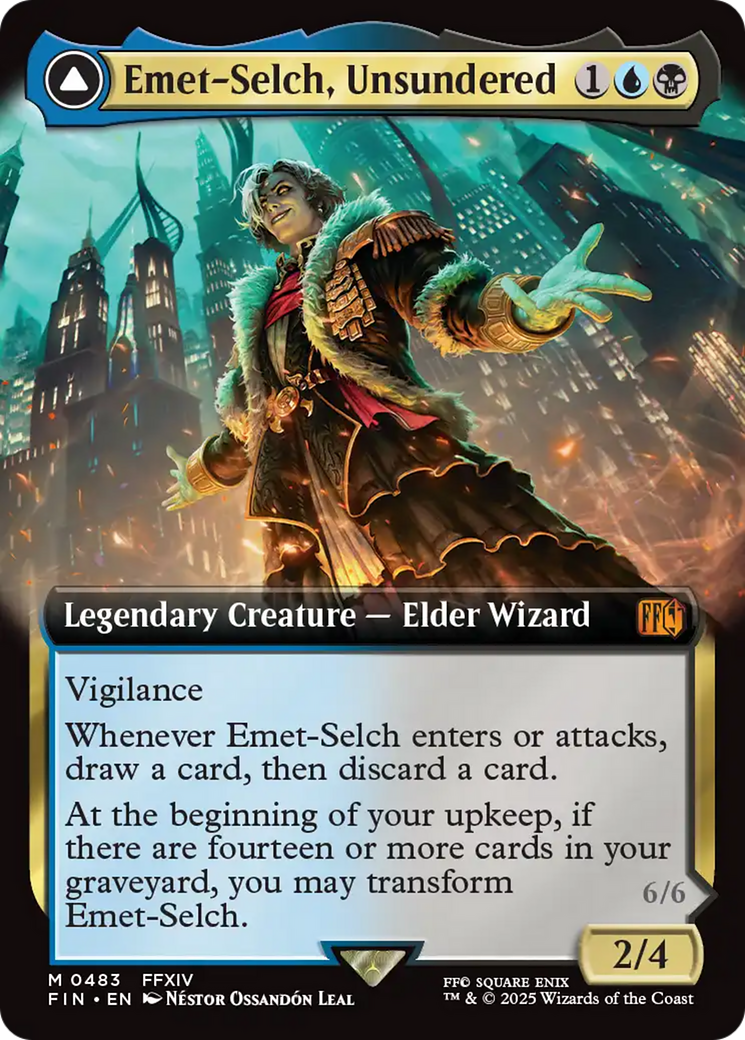 Emet-Selch, Unsundered // Hades, Sorcerer of Eld (FIN-483) - FINAL FANTASY: (Extended Art) - Premium MTG Single from Wizards of the Coast - Just $5.13! Shop now at Game Crave Tournament Store