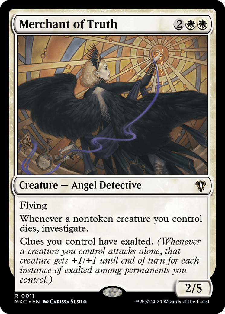 Merchant of Truth (MKC-011) - Murders at Karlov Manor Commander - Premium MTG Single from Wizards of the Coast - Just $0.25! Shop now at Game Crave Tournament Store