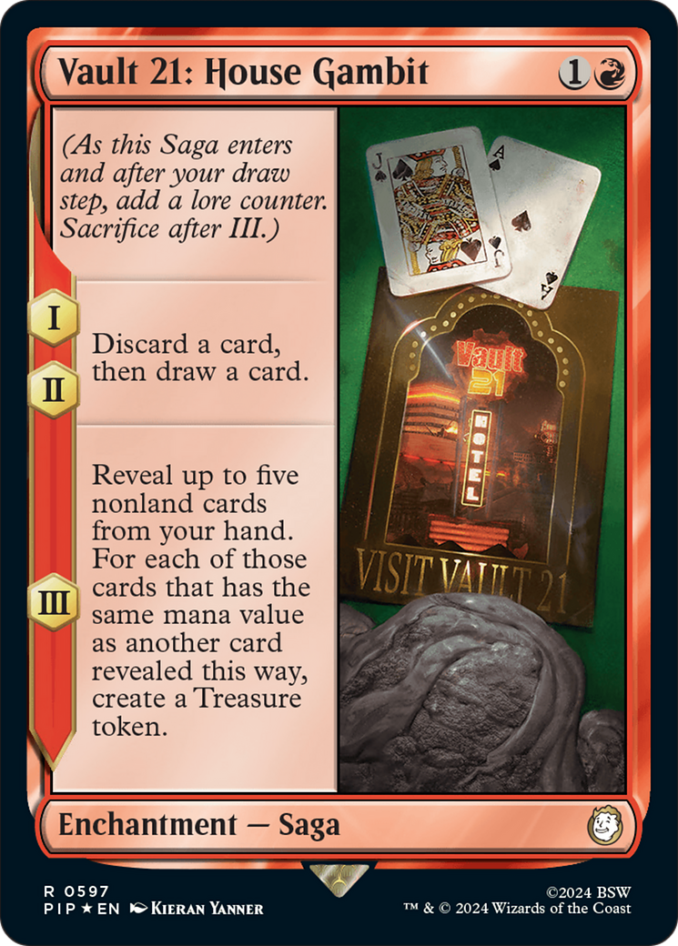 Vault 21: House Gambit (PIP-597) - Fallout - Premium MTG Single from Wizards of the Coast - Just $4.35! Shop now at Game Crave Tournament Store