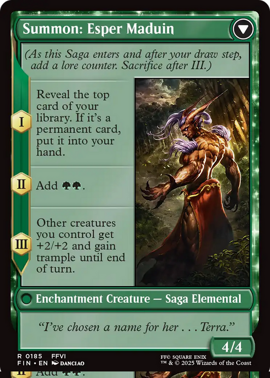 Esper Origins // Summon: Esper Maduin (FIN-185) - FINAL FANTASY: (enchantment) - Premium MTG Single from Wizards of the Coast - Just $0.17! Shop now at Game Crave Tournament Store