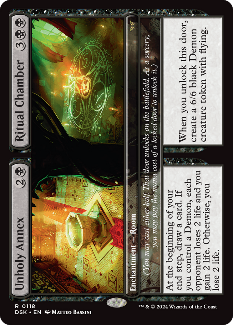 Unholy Annex // Ritual Chamber (DSK-118) - Duskmourn: House of Horror - Premium MTG Single from Wizards of the Coast - Just $4.64! Shop now at Game Crave Tournament Store