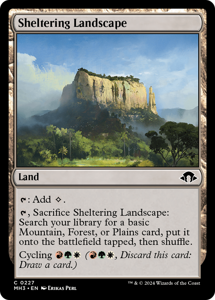 Sheltering Landscape (MH3-227) - Modern Horizons 3 - Premium MTG Single from Wizards of the Coast - Just $0.25! Shop now at Game Crave Tournament Store