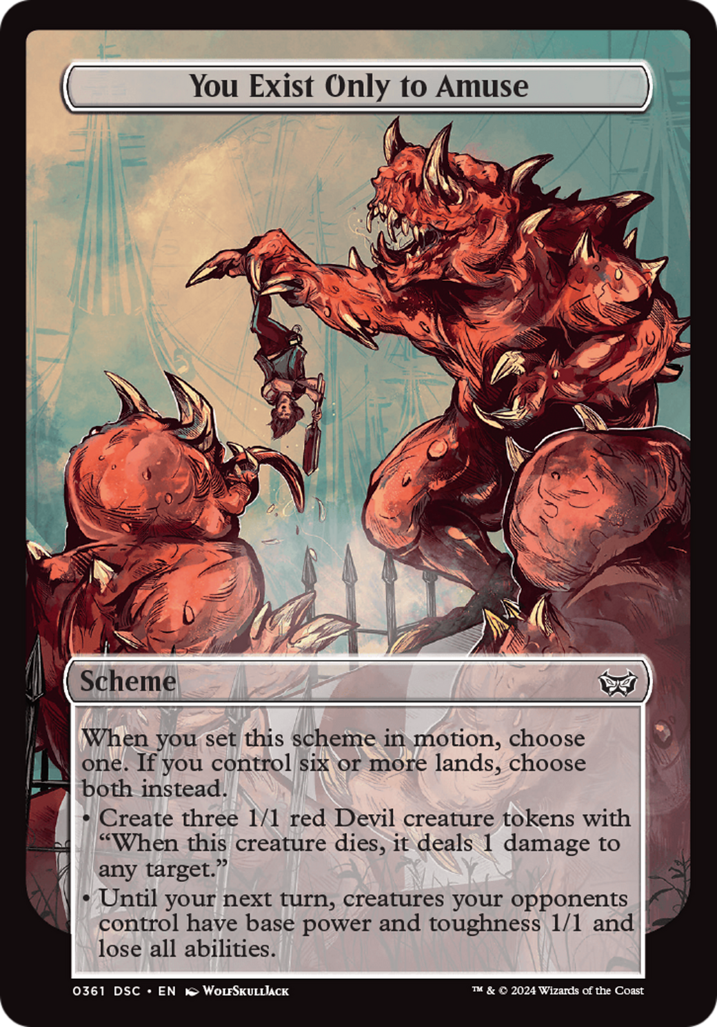 You Exist Only to Amuse (DSC-361) - Duskmourn: House of Horror Commander - Premium MTG Single from Wizards of the Coast - Just $0.26! Shop now at Game Crave Tournament Store