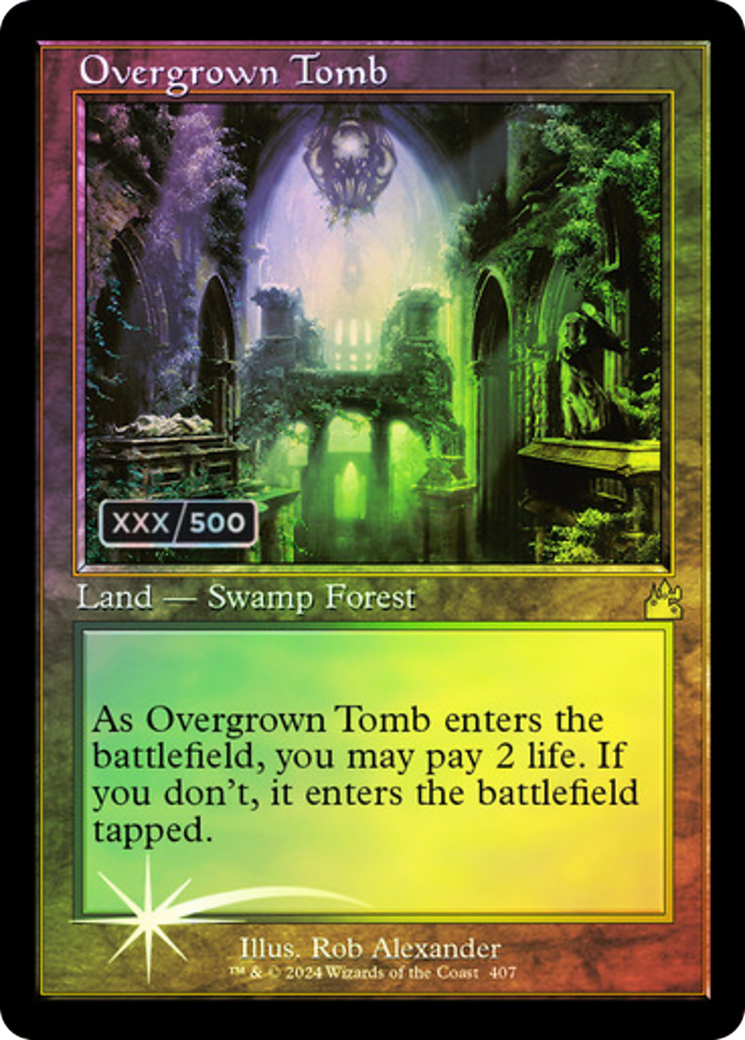 Overgrown Tomb (RVR-407Z) - Ravnica Remastered Foil - Premium MTG Single from Wizards of the Coast - Just $362.40! Shop now at Game Crave Tournament Store