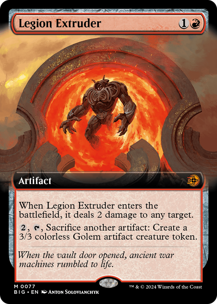 Legion Extruder (BIG-077) - The Big Score: (Extended Art) Foil - Premium MTG Single from Wizards of the Coast - Just $2.36! Shop now at Game Crave Tournament Store
