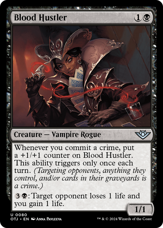 Blood Hustler (OTJ-080) - Outlaws of Thunder Junction - Premium MTG Single from Wizards of the Coast - Just $0.25! Shop now at Game Crave Tournament Store