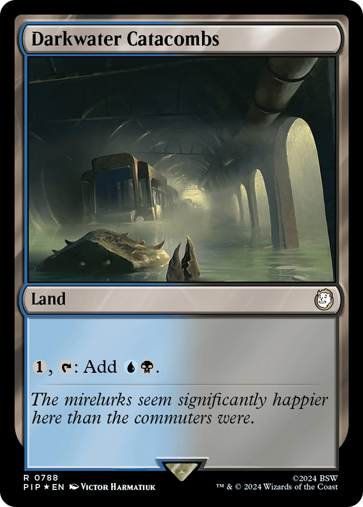Darkwater Catacombs (PIP-788) - Fallout - Premium MTG Single from Wizards of the Coast - Just $0.94! Shop now at Game Crave Tournament Store