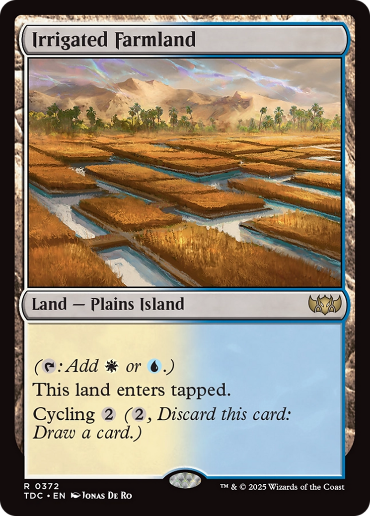 Irrigated Farmland (TDC-372) - Tarkir: Dragonstorm Commander - Premium MTG Single from Wizards of the Coast - Just $0.08! Shop now at Game Crave Tournament Store