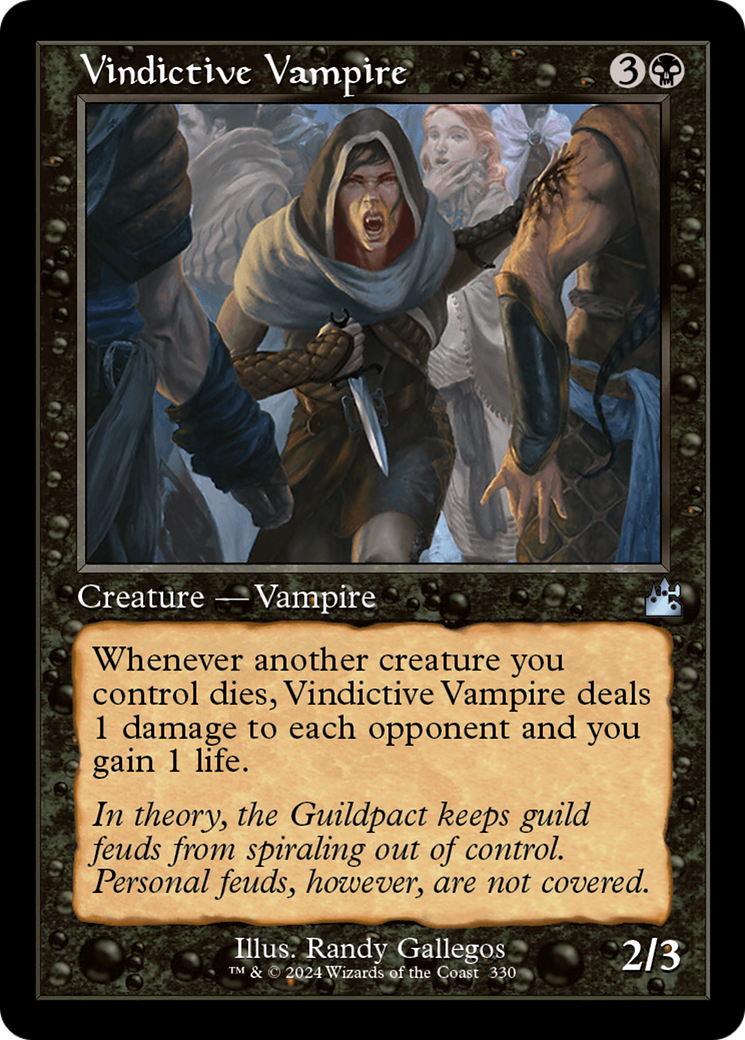 Vindictive Vampire (RVR-330) - Ravnica Remastered - Premium MTG Single from Wizards of the Coast - Just $0.25! Shop now at Game Crave Tournament Store