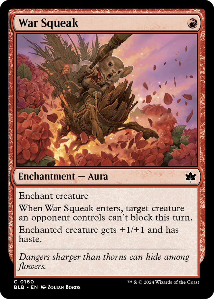 War Squeak (BLB-160) - Bloomburrow - Premium MTG Single from Wizards of the Coast - Just $0.25! Shop now at Game Crave Tournament Store
