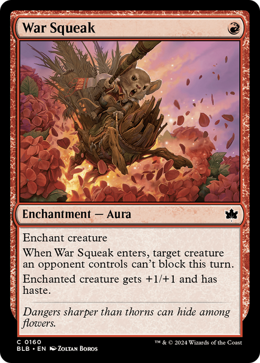 War Squeak (BLB-160) - Bloomburrow - Premium MTG Single from Wizards of the Coast - Just $0.25! Shop now at Game Crave Tournament Store