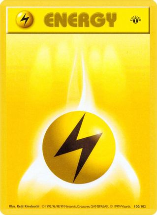 Lightning Energy 100 - Base Set Shadowless Unlimited