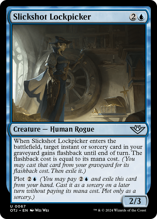Slickshot Lockpicker (OTJ-067) - Outlaws of Thunder Junction - Premium MTG Single from Wizards of the Coast - Just $0.25! Shop now at Game Crave Tournament Store