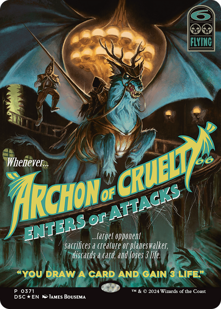Archon of Cruelty (DSC-371) - Duskmourn: House of Horror Commander (Borderless) - Premium MTG Single from Wizards of the Coast - Just $11.14! Shop now at Game Crave Tournament Store