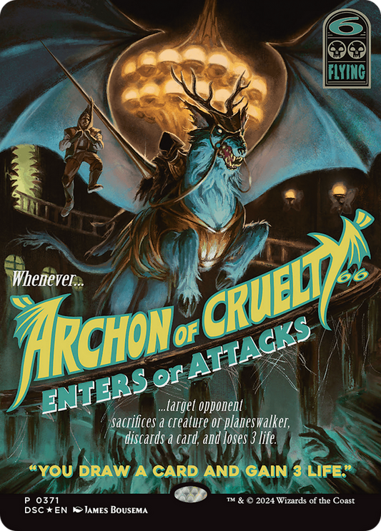 Archon of Cruelty (DSC-371) - Duskmourn: House of Horror Commander (Borderless) - Premium MTG Single from Wizards of the Coast - Just $11.14! Shop now at Game Crave Tournament Store