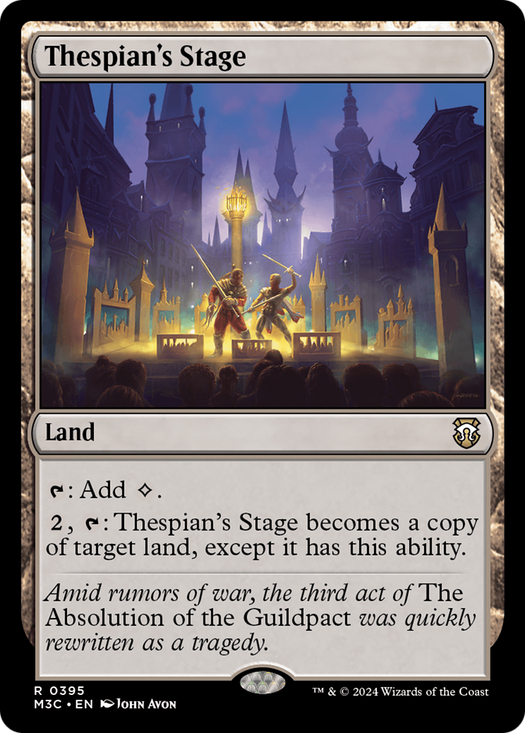 Thespian's Stage (M3C-395) - Modern Horizons 3 Commander - Premium MTG Single from Wizards of the Coast - Just $0.53! Shop now at Game Crave Tournament Store
