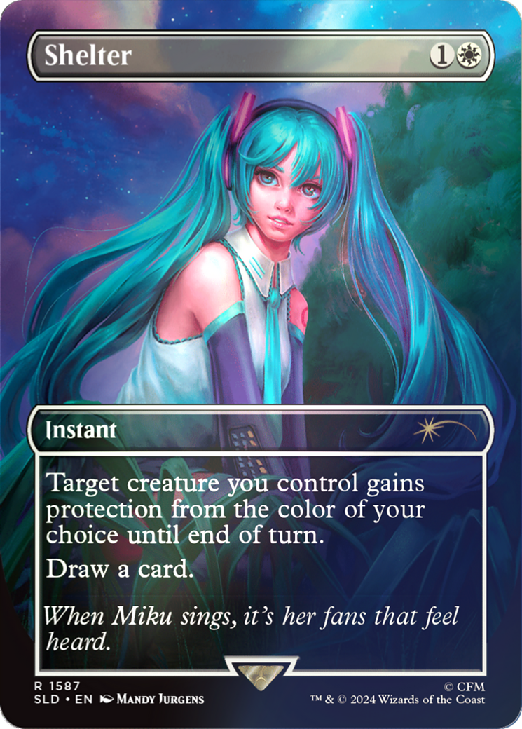 Shelter (SLD-1587★) - Secret Lair Drop (Borderless) Foil - Premium MTG Single from Wizards of the Coast - Just $3.85! Shop now at Game Crave Tournament Store