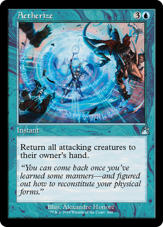 Aetherize (RVR-448) - Ravnica Remastered Foil - Premium MTG Single from Wizards of the Coast - Just $1.60! Shop now at Game Crave Tournament Store