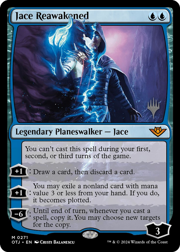 Jace Reawakened (POTJ-271P) - Outlaws of Thunder Junction Promos Foil - Premium MTG Single from Wizards of the Coast - Just $2.42! Shop now at Game Crave Tournament Store