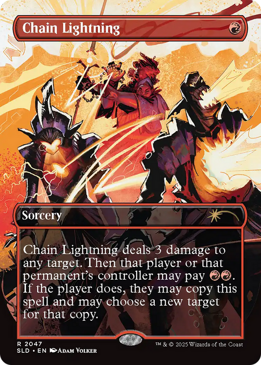 Chain Lightning (SLD-2047) - Secret Lair Drop (Borderless)