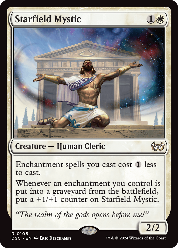 Starfield Mystic (DSC-105) - Duskmourn: House of Horror Commander - Premium MTG Single from Wizards of the Coast - Just $0.26! Shop now at Game Crave Tournament Store