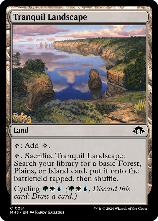 Tranquil Landscape (MH3-231) - Modern Horizons 3 - Premium MTG Single from Wizards of the Coast - Just $0.25! Shop now at Game Crave Tournament Store