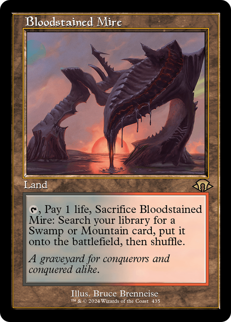 Bloodstained Mire (MH3-435) - Modern Horizons 3 Foil - Premium MTG Single from Wizards of the Coast - Just $32.10! Shop now at Game Crave Tournament Store