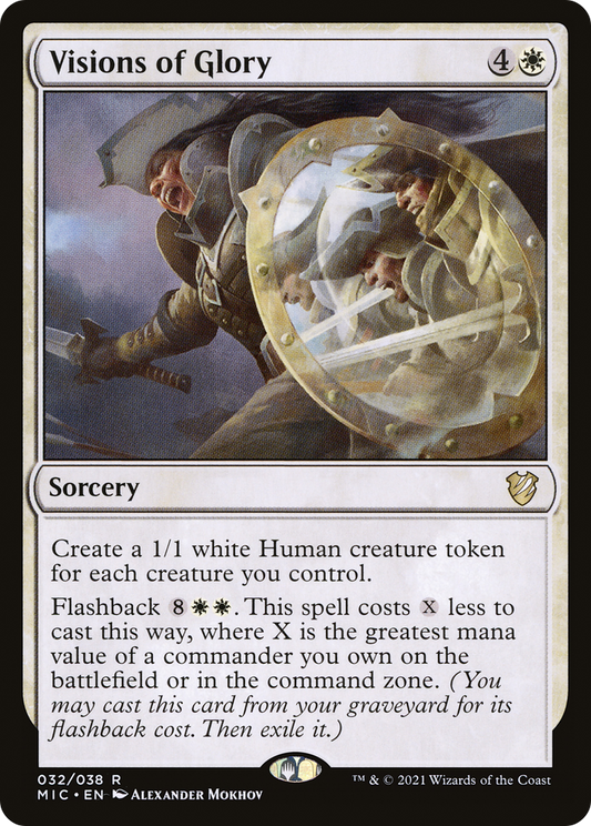 Visions of Glory (MIC-032) - Midnight Hunt Commander - Premium MTG Single from Wizards of the Coast - Just $0.08! Shop now at Game Crave Tournament Store