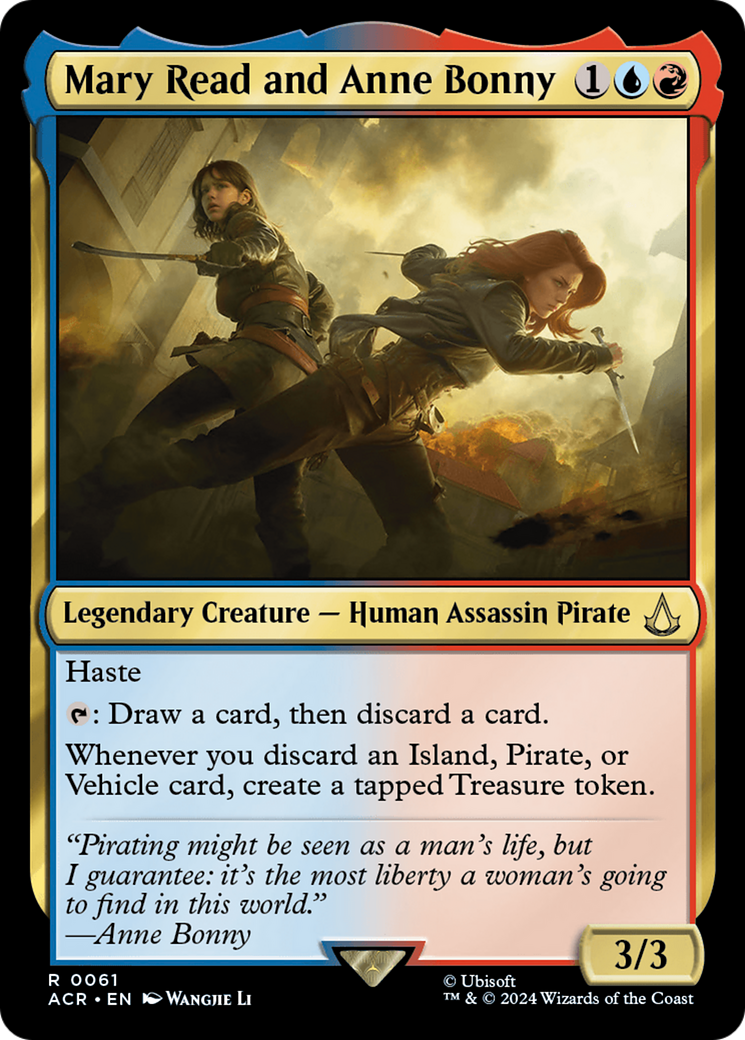 Mary Read and Anne Bonny (ACR-061) - Assassin's Creed Foil - Premium MTG Single from Wizards of the Coast - Just $0.69! Shop now at Game Crave Tournament Store
