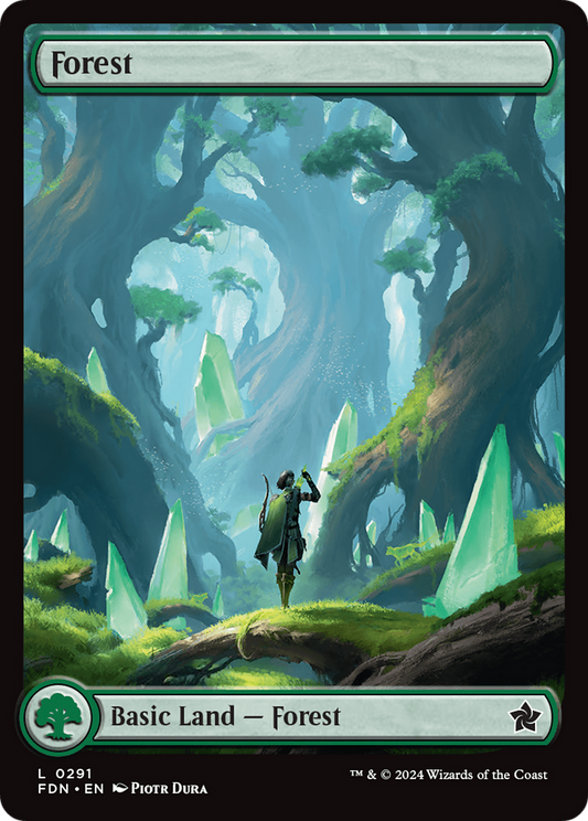 Forest (FDN-291) - Foundations - Premium MTG Single from Wizards of the Coast - Just $0.35! Shop now at Game Crave Tournament Store