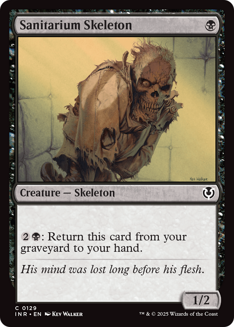 Sanitarium Skeleton (-129) - Innistrad Remastered - Premium MTG Single from Wizards of the Coast - Just $0.25! Shop now at Game Crave Tournament Store