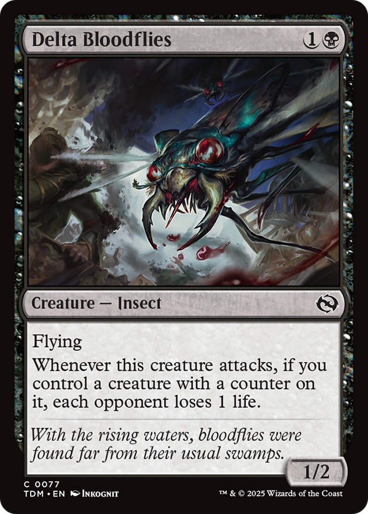 Delta Bloodflies (TDM-077) - Tarkir: Dragonstorm - Premium MTG Single from Wizards of the Coast - Just $0.09! Shop now at Game Crave Tournament Store