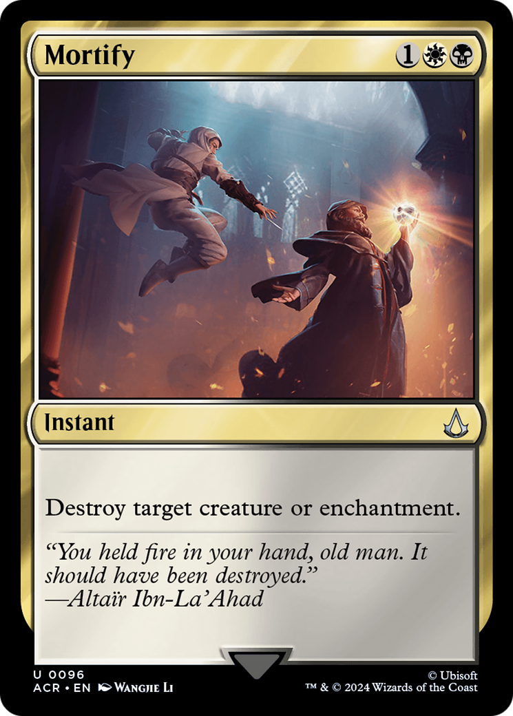 Mortify (ACR-096) - Assassin's Creed - Premium MTG Single from Wizards of the Coast - Just $0.25! Shop now at Game Crave Tournament Store