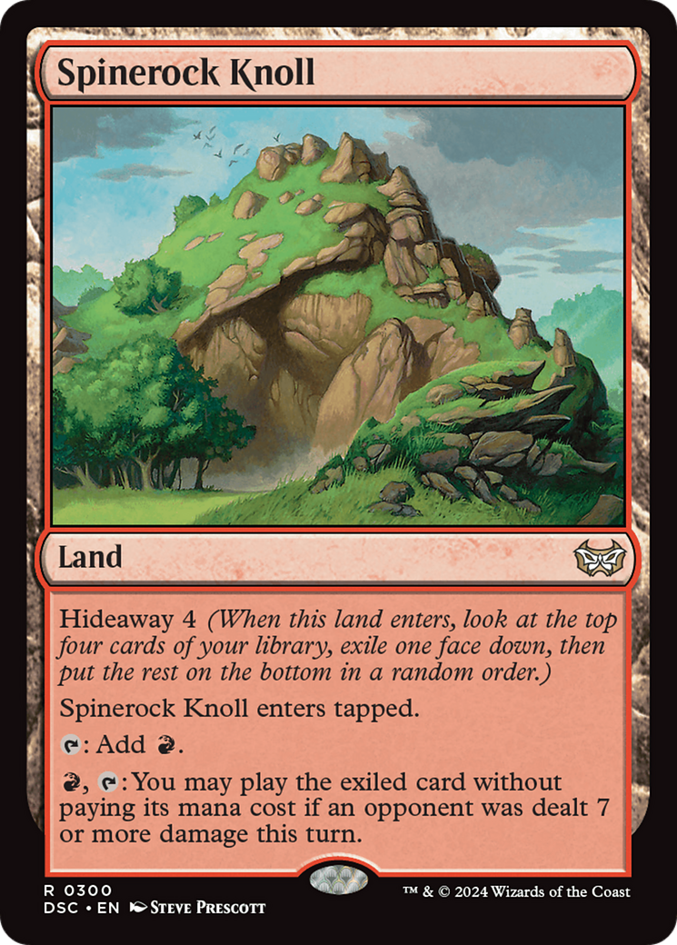 Spinerock Knoll (DSC-300) - Duskmourn: House of Horror Commander - Premium MTG Single from Wizards of the Coast - Just $0.25! Shop now at Game Crave Tournament Store