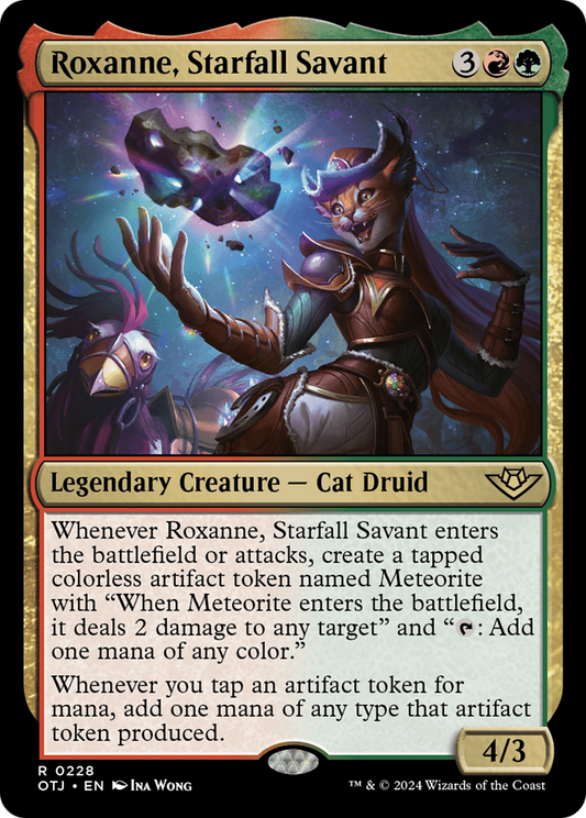Roxanne, Starfall Savant (OTJ-228) - Outlaws of Thunder Junction - Premium MTG Single from Wizards of the Coast - Just $0.42! Shop now at Game Crave Tournament Store