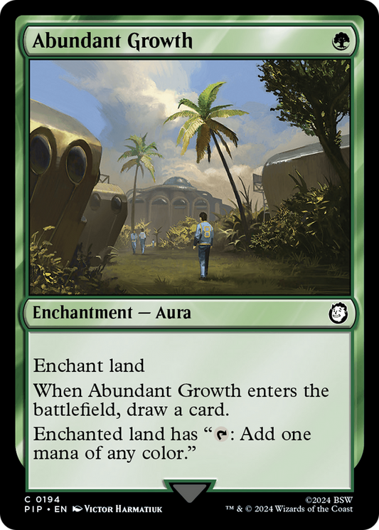 Abundant Growth (PIP-194) - Fallout Foil - Premium MTG Single from Wizards of the Coast - Just $2.95! Shop now at Game Crave Tournament Store