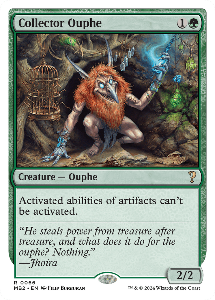 Collector Ouphe (MB2-066) - Mystery Booster 2 - Premium MTG Single from Wizards of the Coast - Just $3.93! Shop now at Game Crave Tournament Store