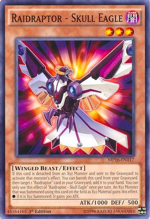 Raidraptor - Skull Eagle (MP16-EN117) - 2016 Mega-Tins Mega Pack Unlimited - Premium Yugioh Single from Konami - Just $0.08! Shop now at Game Crave Tournament Store