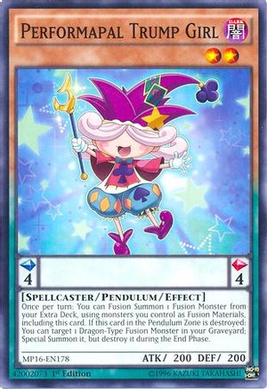Performapal Trump Girl (MP16-EN178) - 2016 Mega-Tins Mega Pack Unlimited - Premium Yugioh Single from Konami - Just $0.08! Shop now at Game Crave Tournament Store