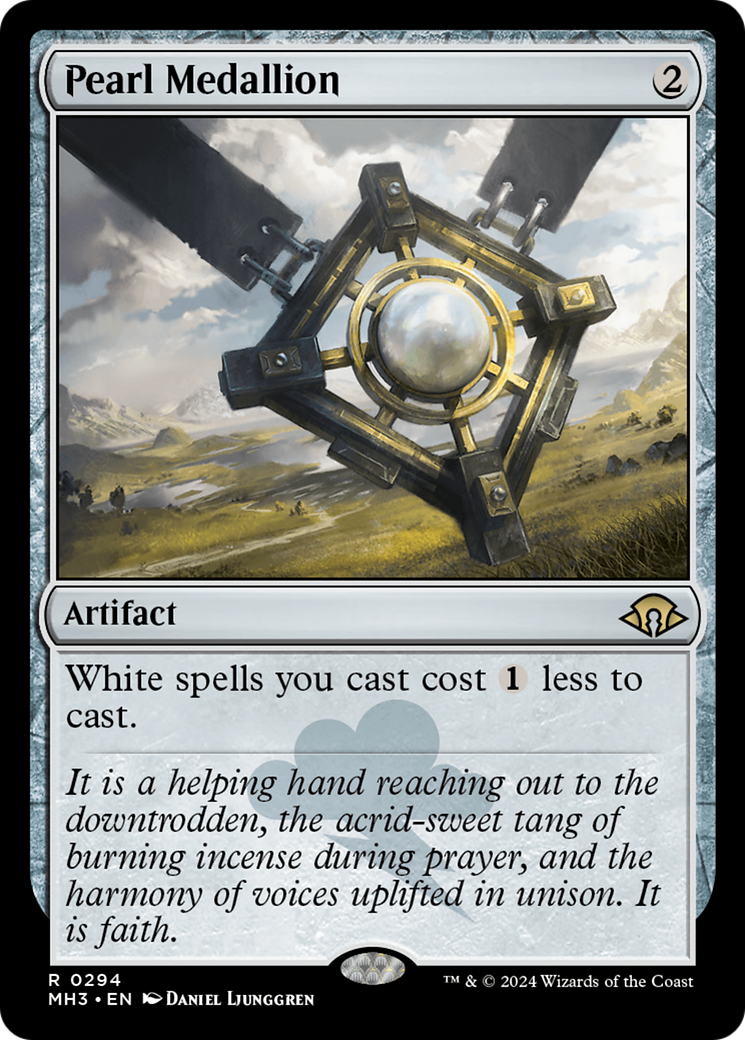 Pearl Medallion (MH3-294) - Modern Horizons 3 Foil - Premium MTG Single from Wizards of the Coast - Just $2.50! Shop now at Game Crave Tournament Store