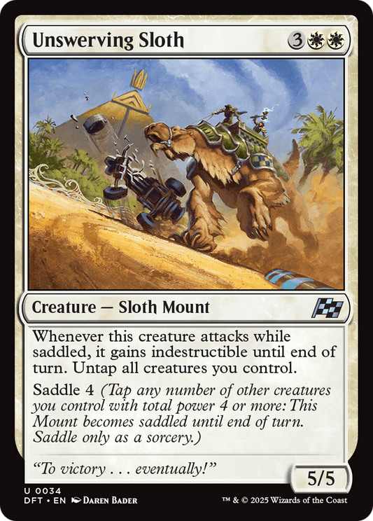 Unswerving Sloth (DFT-034) - Aetherdrift - Premium MTG Single from Wizards of the Coast - Just $0.08! Shop now at Game Crave Tournament Store