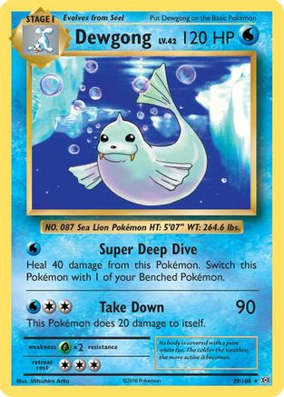 Dewgong 29/108 - Evolutions Reverse Holofoil