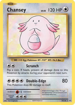 Chansey 70/108 - Evolutions Reverse Holofoil
