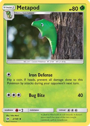 Metapod 2/149 - SM Base Set