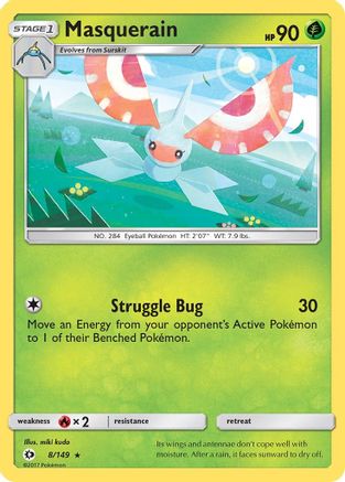 Masquerain 8/149 - Sun & Moon