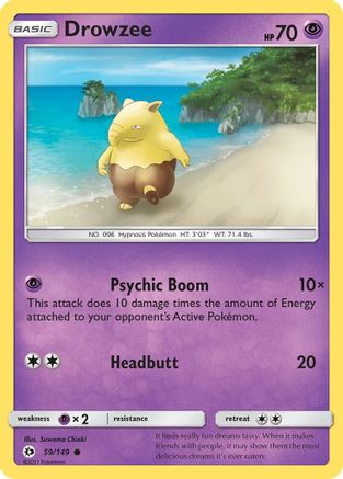 Drowzee 59/149 - Sun & Moon Reverse Holofoil
