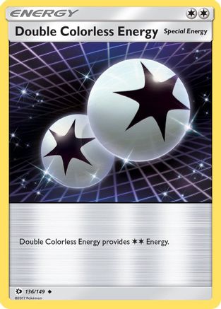 Double Colorless Energy 136/149 - Sun & Moon Reverse Holofoil
