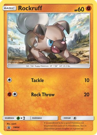 Rockruff SM06/248 - SM Black Star Promos Holofoil